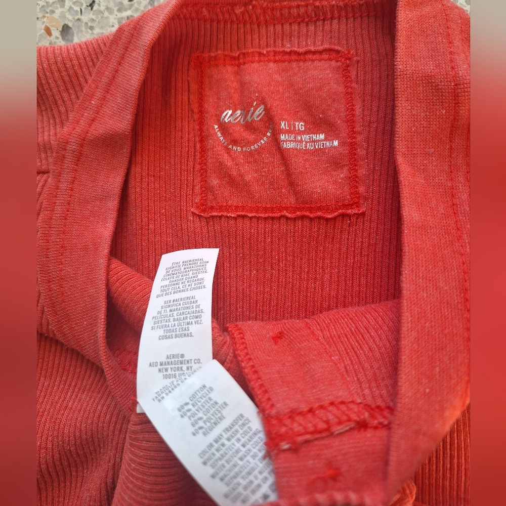 Aerie Essential Henley Layering T Shirt - Picture 8 of 8